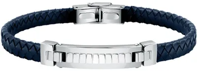 Produktbild von Elegantes Lederarmband mit Stahlverzierung Moody SQH33