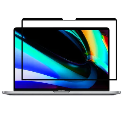 Produktbild von GrizzlyCoat MacBook Pro 16 Zoll (2019-2020) Displayschutz Anti-Glare Schutzfolie - Hüllenfreundlich - Schwarz Model A2141