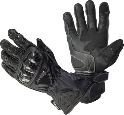 Obrázek produktu pro Rukavice moto CAP kožené dlouhé černé - XXXL