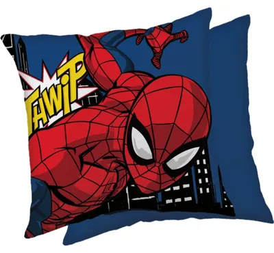 Immagine prodotto di Cuscino decorativo Spiderman blu 40 x 40 cm – preordine