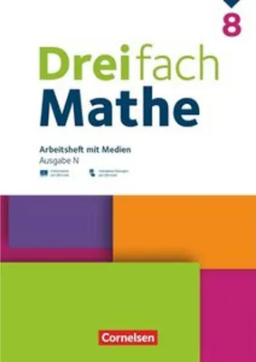 Image de Dreifach Mathe 8. Schuljahr - Ausgabe N - Arbeitsheft mit Medien und Lösungen