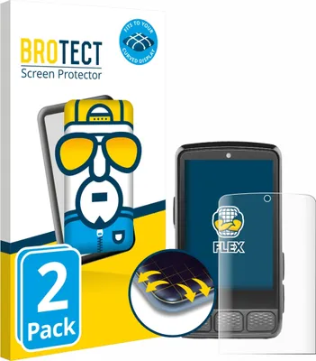 Produktbild von 2x BROTECT Fullscreen Schutzfolie für Wahoo Elemnt Roam V3 Displayschutz Folie Fullcover Klar Transparent