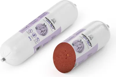 Produktbild von Ayka Hundewurst Pferd 1 Stück 200g