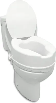 Produktbild von Famanu Toilettensitzerhöhung 15 cm mit Deckel - Weiß