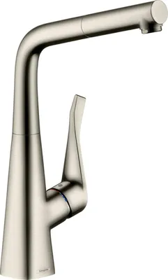 Produktbild von Hansgrohe Metris Spültischmischer Edelstahl-Optik mit Ausziehauslauf