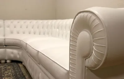 Immagine prodotto di Divano ad angolo Chesterfield in pelle, 3 posti, 3 posti, divano in pelle, imbottito, moderno, nuovo