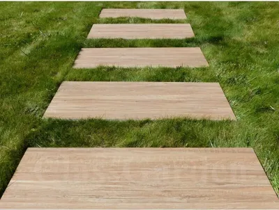 Produktbild von Trittplatte Farbe Helles Holz - Packung mit 16 Fliesen