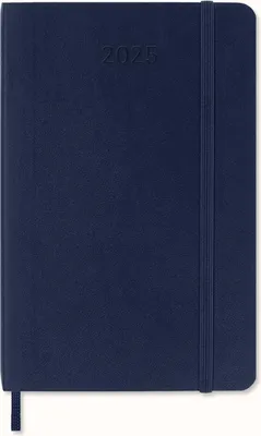 Produktbild von Moleskine 12 Monate Tageskalender 2025, Pocket/A6, 1 Tag = 1 Seite, Weicher Einband, Saphir