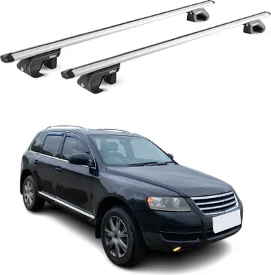 Produktbild von Dachträger Grundtäger für VW Touareg mk2 2010-2018 5 tür 90kg Alu Silber 2x ABE