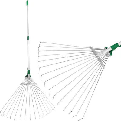 Zdjęcie produktu dla Grabie do liści Strend Pro R116-65, 15 zębów, kształt wachlarza, 680 g, teleskopowe, metalowy uchwyt