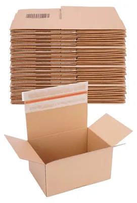 Produktbild von Automatik Karton - 40 Versandkartons mit selbstklebendem Deckel - Kartonagen 230 x 165 x 115 mm - VP35
