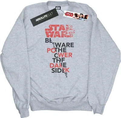 Produktbild von Star Wars - "The Last Jedi Power Of The Dark Side" Sweatshirt für Herren BI46206 (L) (Grau)