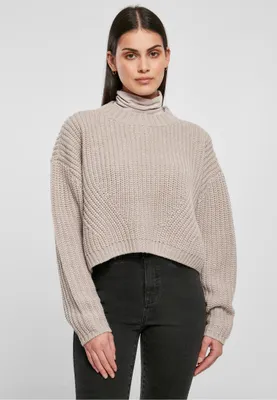 Produktbild von Ladies Wide Oversize Sweater warmgrey XS