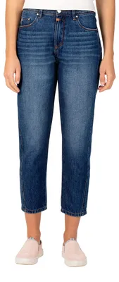 Produktbild von Timezone Damen Comfort Naratz Cropped Jeans, Stone Blue Wash, 26W EU