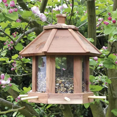 Produktbild von HI Vogelfutterhaus Hängend Braun