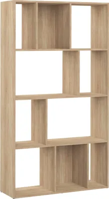 Zdjęcie produktu dla Biblioteka z naturalnego dębu, 98,2 x 33 x 180,6
