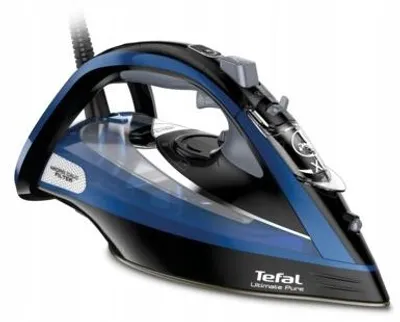 Produktbild von TEFAL FV9848 Ultimate Pure Dampfbügeleisen, 3200 W, 260 g Dampf, blau