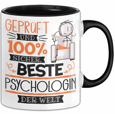 Produktbild von Beste Psychologin Der Welt Tasse Geschenk für Eine Psychologin Und Sicher Geschenkidee Geburtstag Weihnachten (Schwarz)