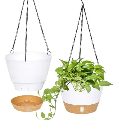 Productafbeelding van Set van 2 minimalistische hangpotten voor planten