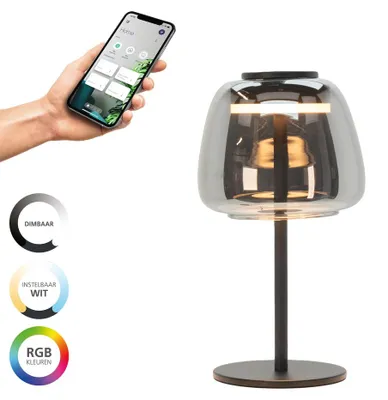 Image de Eglo LED Lampe de table Alfero-Z 7,7W, 1000 lm, 2700-6500K, noir