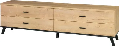 Produktbild von Furniture24 Lowboard John 07 Unterschrank Tv Schrank Fernsehenschrank Fernsehentisch mit 4 Schubkästen