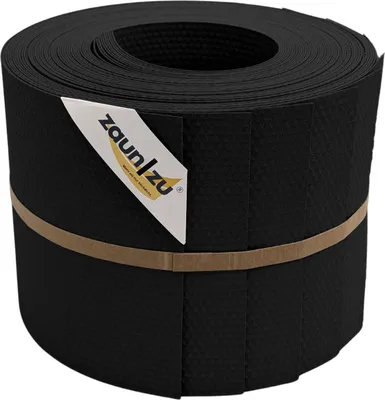 Produktbild von Sichtschutzstreifen PP zaun|zu DELUX 10x Einzelstreifen 2,55m  Schwarz 10x 2,55m