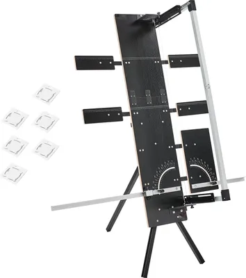 Immagine prodotto di Taglierina per polistirolo e schiuma - Taglierina elettrica a filo caldo - Potenza 200 W - Lunghezza massima di taglio 1150 mm - 6 fili riscaldanti in nichel-cromo - Utensile professionale - Per pannelli KT