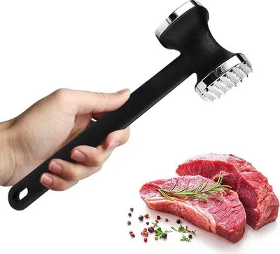 Produktbild von Famanu Fleischhammer - Edelstahl, ergonomischer Griff - 304 Edelstahl