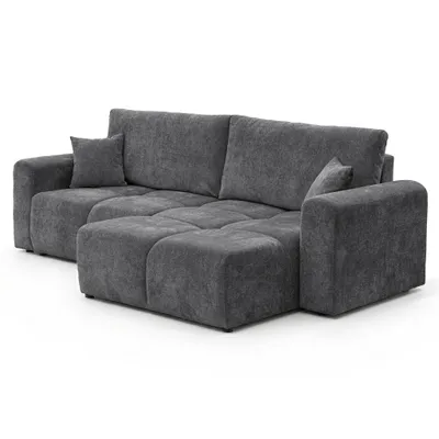 Produktbild von IDOHOME-BALOO Polsterecksofa mit Schlaffunktion, Bettkasten, komfortabler Polsterung und modernem Design für Wohnzimmer und Gästezimmer