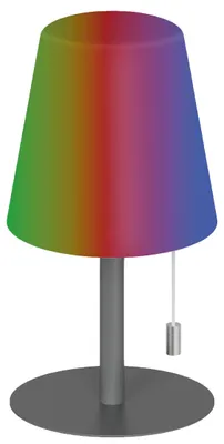 Produktbild von MÜLLER-LICHT LED-Akku-Tischleuchte CEDA, 2W, 200lm, RGB + weiß, grau