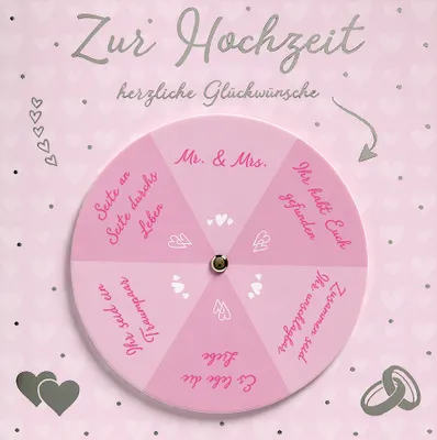 Produktbild von Hochzeit - Moving Card - Klappkarte mit beweglichem Element - Format