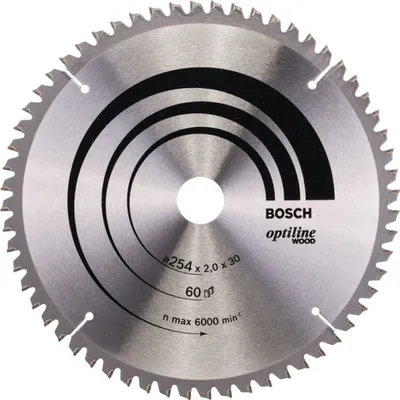 Image de Bosch 2608640436 Bosch Kreissägeblatt OP WO B 254x30-60