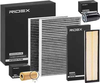Produktbild von RIDEX Filterset Inspektionspaket Filtersatz für BMW 5 Limousine (E39) 5 Touring (E39)