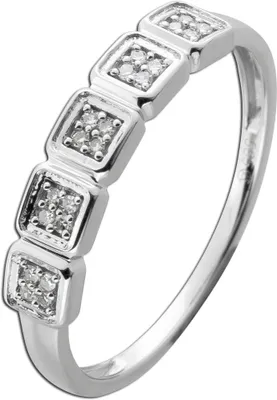 Produktbild von Diamantring Weißgold 585 14K Brillanten 0.08ct  19
