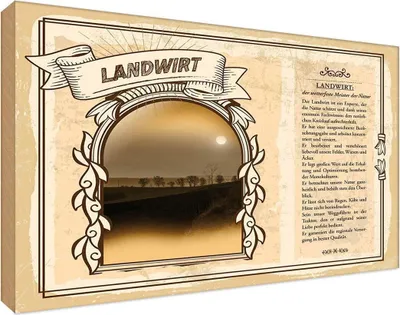 Produktbild von vianmo Holzschild 12x18 cm Landwirt Beruf Arbeit