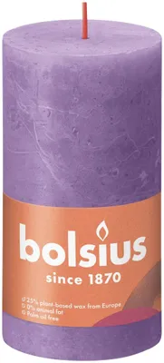 Produktbild von Bolsius Rustik Stumpenkerze Blühendes Veilchen 130/68mm
