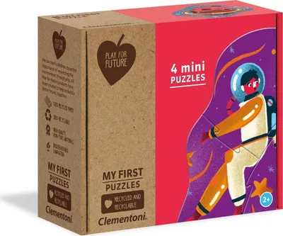 Image de Clementoni Play for Future Puzzle - 4 mini puzzles - Over The Moon (2, 3, 4, 5 pièces)