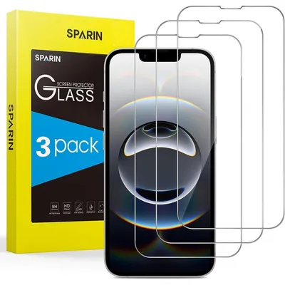 Productafbeelding van Beschermfolie voor iPhone 16e, 6,1 inch, 3 stuks, hardheid 9H, HD, zonder luchtbellen