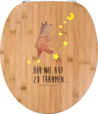 Produktbild von Mr. & Mrs. Panda Toilettendeckel Bär Träume - Transparent - Geschenk, WC Sitz, Klobrille, WC-Sitz, Traum, klo deckel, Brille, Traumdeutung, Träumen, Teddy