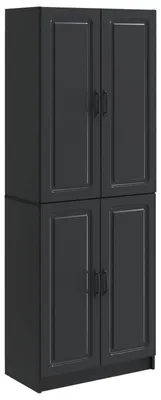 Obrázek produktu pro Sada skříněk 2 pcs Černá Kompozitní dřevo