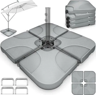 Produktbild von Schirmständer 60 L / 80 kg für Sonnenschirm - Wetterfest und befüllbar mit Wasser oder Sand