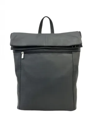 Produktbild von 6073 Cinino Lederrucksack Kurierrucksack Dunkel Grau