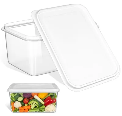 Gärbox für 1 kg Brotteig, transparent, BPA-frei, 27x19x11 cm