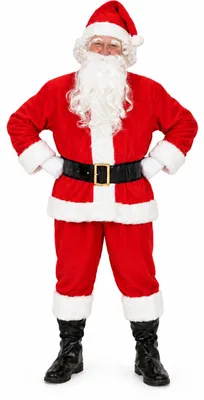 Produktbild von Weihnachtsmannkostüm komplett in Rot-Weiß, Gr. S-XXXXL, Größe:XXXL