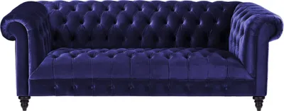 Produktbild von Chesterfield Lila Samt Couch Luxus Polster Möbel Sofa mit Knöpfen Dreisitzer