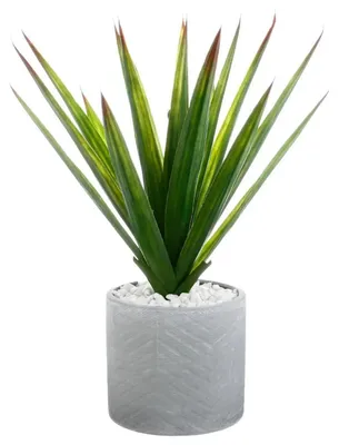 Produktbild von Atmosphera Aloe Vera Kunstpflanze - im Keramiktopf - 47 cm