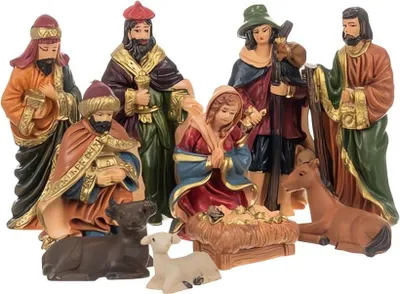 Obrázek produktu pro Ruhhy 24823 Figurky do betlému pryskyřice 9,5 cm 10 ks