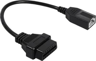 Image de câble adaptateur de diagnostic 3 broches vers 16 broches OBD 2 pour Honda