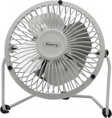 Obrázek produktu pro USB ventilátor Rosberg R51760I6, 2,5 W, 15 cm, stolní, bílý