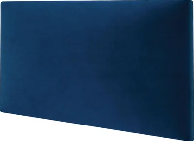 Produktbild von STEGU Samtoptik Polsterpaneel Wandkissen Wandpolster Kopfteil Velours Dunkelblau 60x30 cm